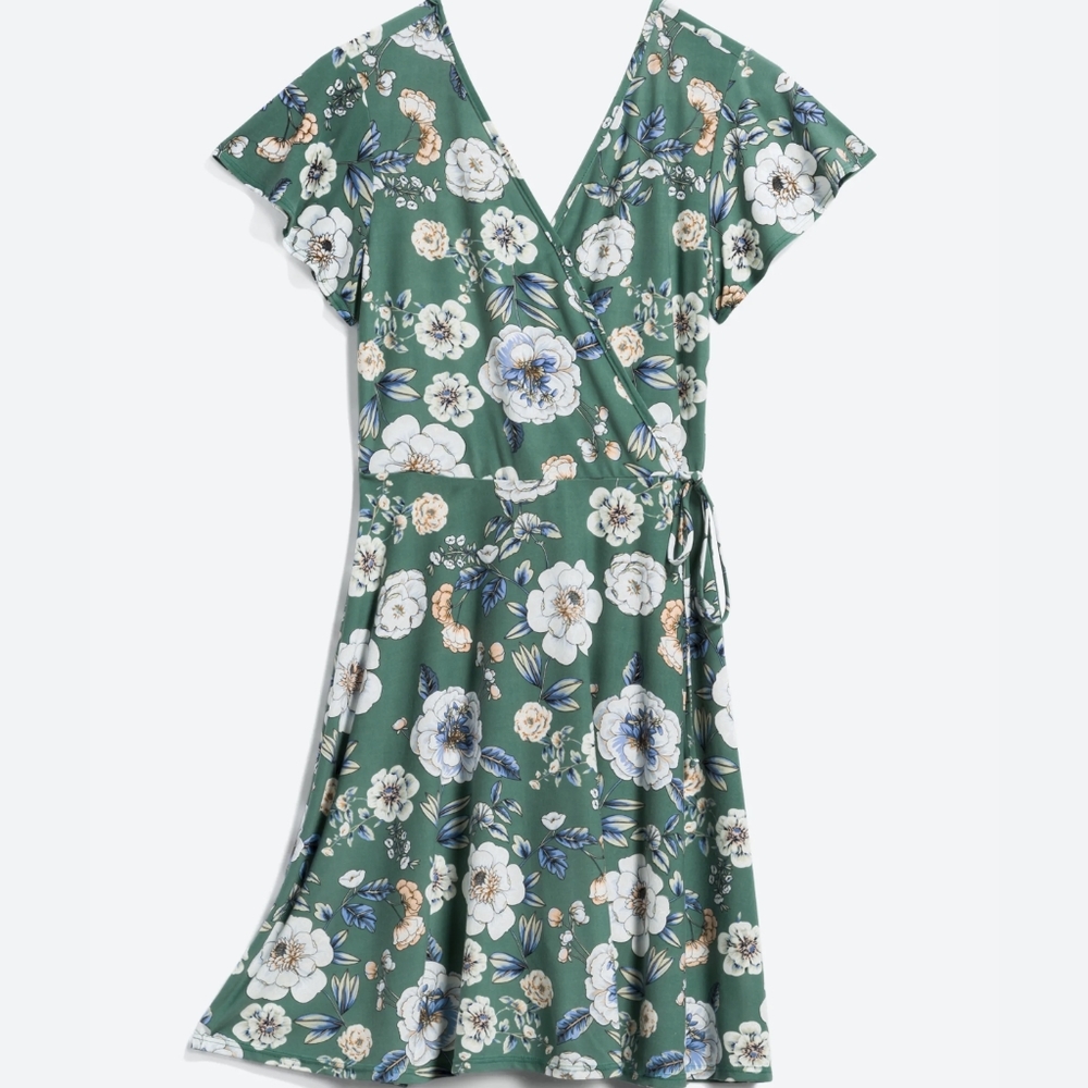 Karla Faux Wrap Dress (S)